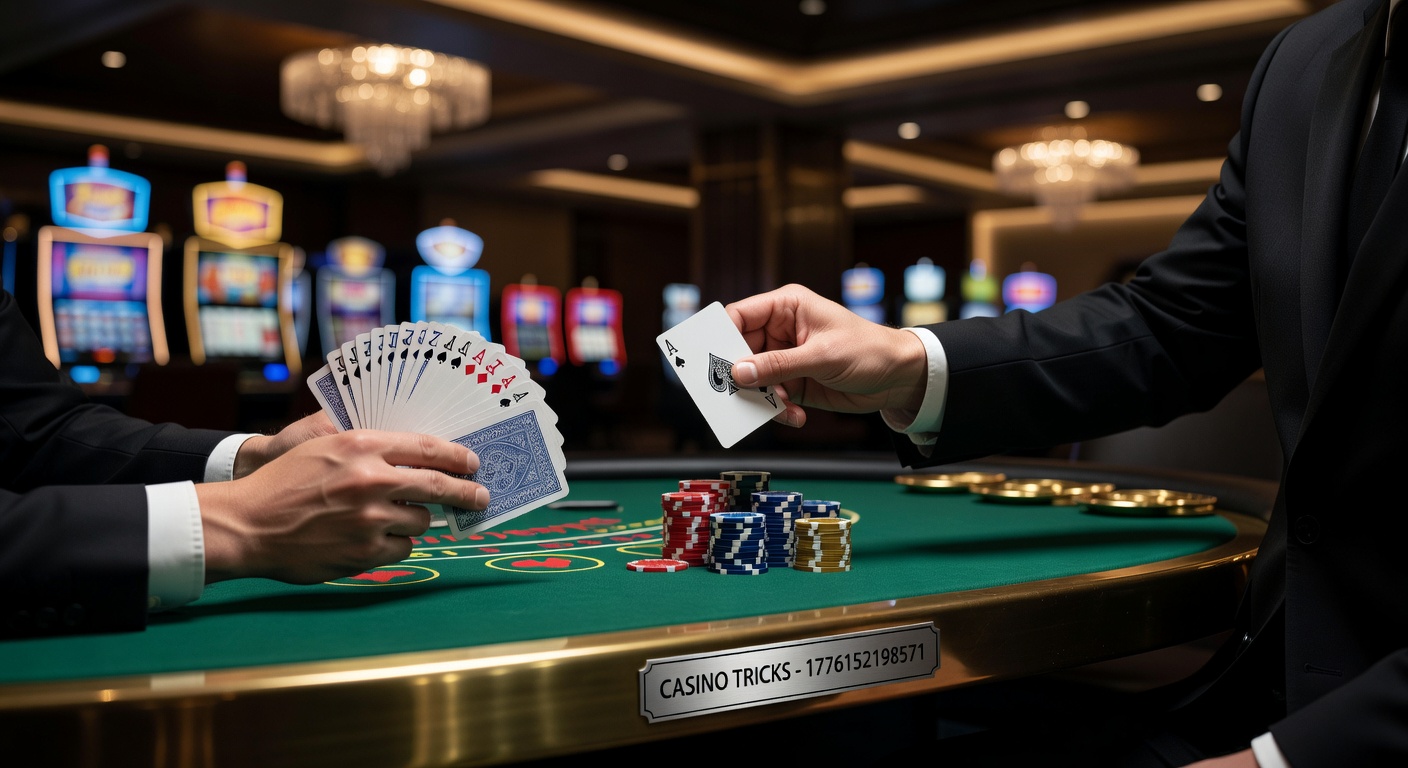 Vibrant casino floor with slot machines and roulette tables under colorful lights, illustrating the bustling environment where probability and design intersect