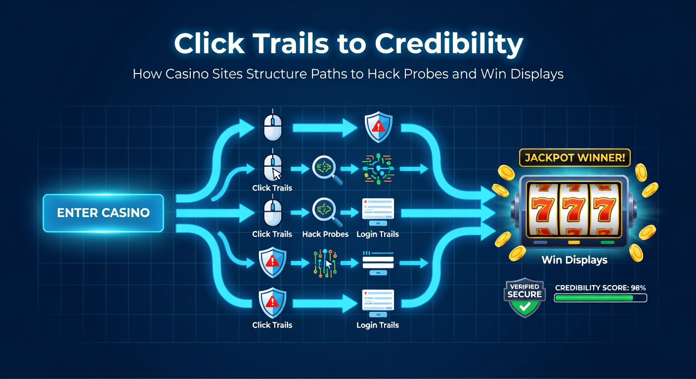 Screenshot of a typical online casino homepage with prominent navigation links to security features and win showcases