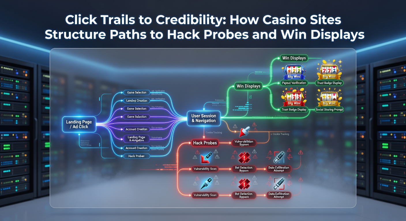 Close-up of casino site navigation menu highlighting paths to win display galleries and security verification pages
