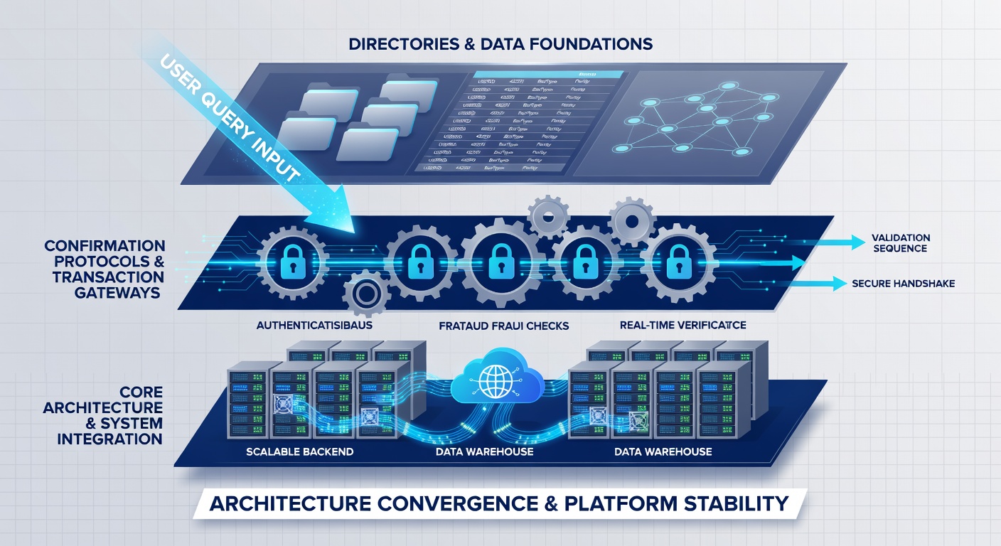 Flowchart illustrating how directories feed into verification protocols and then into achievement showcases on wagering platforms